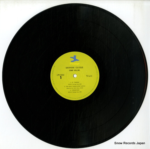 ROLLINS, SONNY saxophone colossus LPR-8850