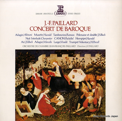 PAILLARD, JEAN-FRANCOIS albinoni/adagio j-.f.paillard concert de barque ERA-2072