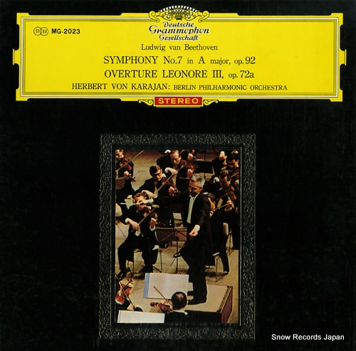 KARAJAN, HERBERT VON beethoven; symphony no.7 in a major, op.92 MG-2023