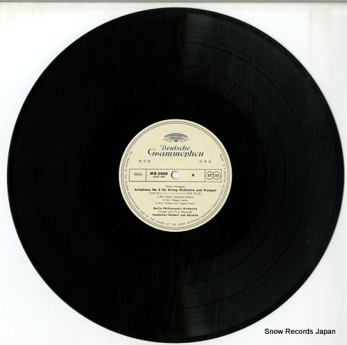 KARAJAN, HERBERT VON honegger; symphony no.2 for string orchestra and trumpet MG-2400
