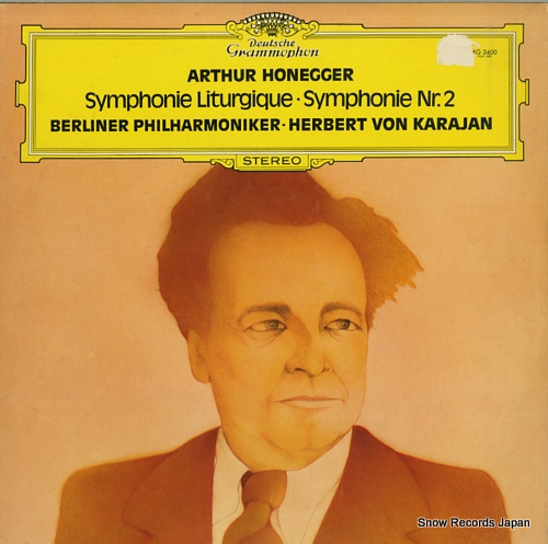 KARAJAN, HERBERT VON honegger; symphony no.2 for string orchestra and trumpet MG-2400