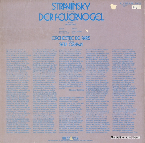 OZAWA, SEIJI stravinsky; der feuervogel 1C063-02382Q