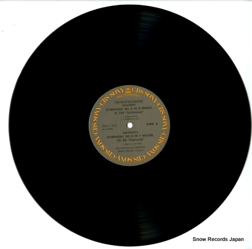 WALTER, BRUNO beethoven; symphony no.6 in f major, op.68 