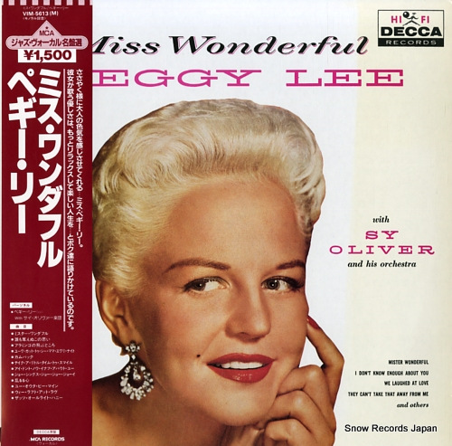 LEE, PEGGY miss wonderful VIM-5613(M)