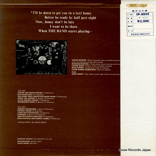 BAND, THE the band CP-8849