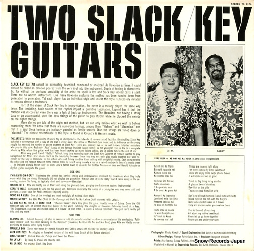 PAHINUI, GABBY / ATTA ISAACS two slack key guitars TS1124