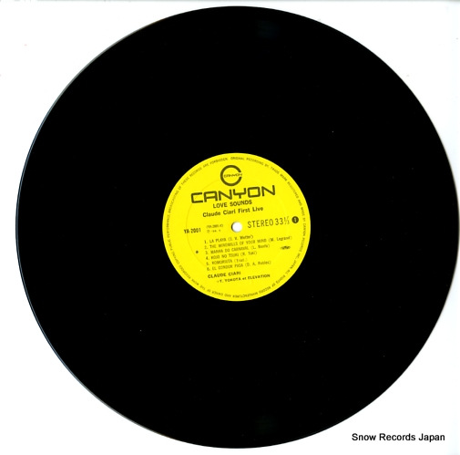 CIARI, CLAUDE love sounds claude ciari firdt live YA-2001
