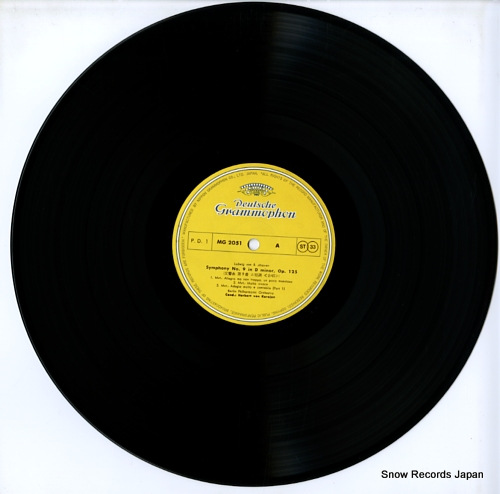 KARAJAN, HERBERT VON beethoven; symphony no.9 in d minor MG-2051