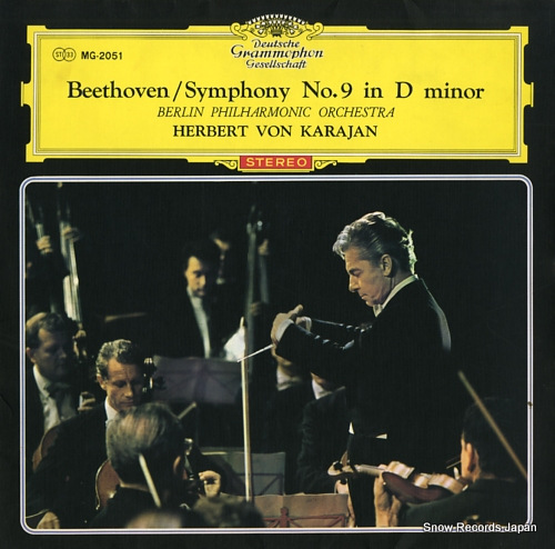 KARAJAN, HERBERT VON beethoven; symphony no.9 in d minor MG-2051