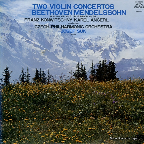 SUK, JOSEF beethoven / mendelssohn; two violin concertos OQ-7034-S