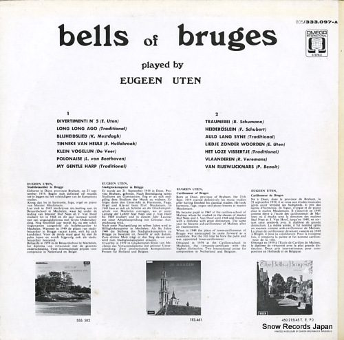 UTEN, EUGEEN bells of bruges 333.097-X