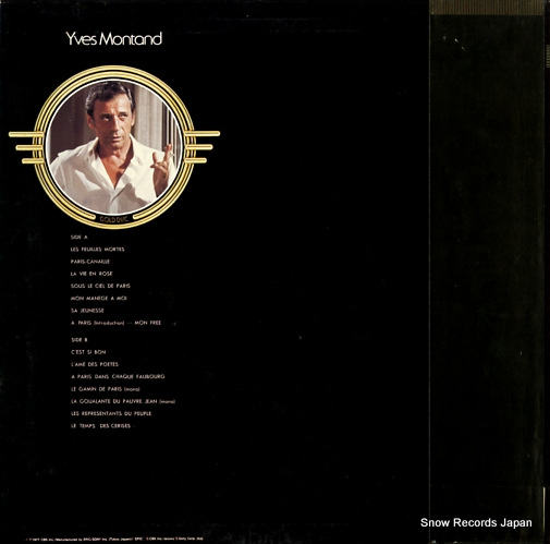 MONTAND, YVES gold disc 26.3P-10