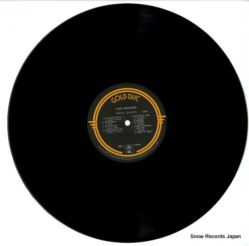 MONTAND, YVES gold disc 26.3P-10
