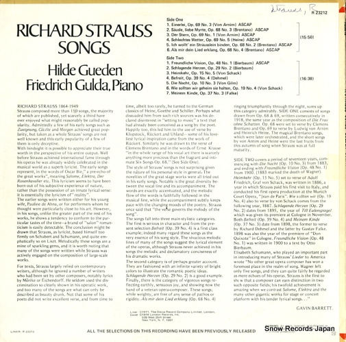 GUEDEN, HILDE / FRIEDRICH GULDA strauss; songs R23212