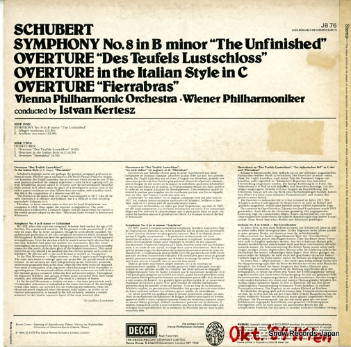 ȥ󡦥ƥ schubert; symphony no.8/three overtures JB76