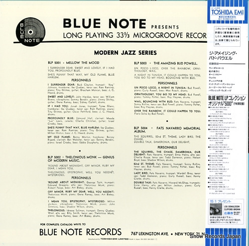 POWELL, BUD the amazing bud powell BN0001