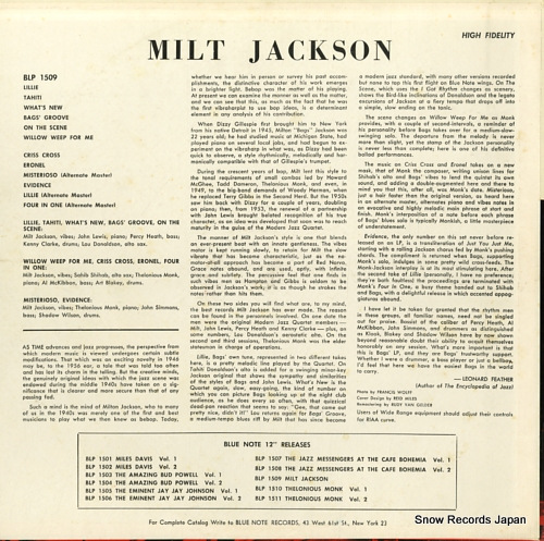 JACKSON, MILT milt jackson BLP1509