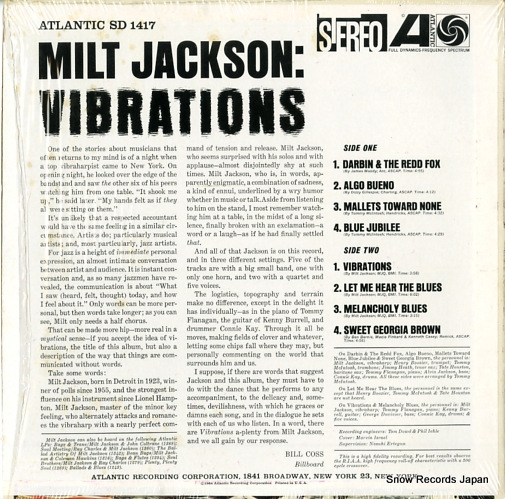 JACKSON, MILT vibrations SD1417