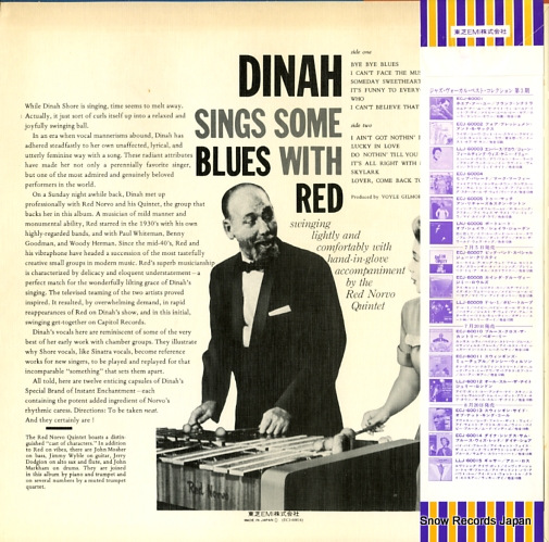 SHORE, DINAH dinah sings some blues with red ECJ-60014