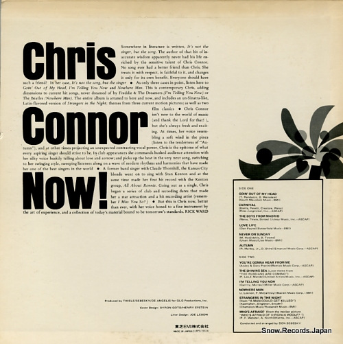 CONNOR, CHRIS chris connor now! IPS-70024