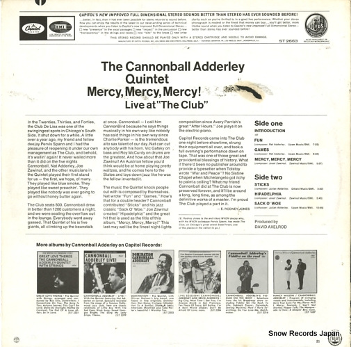 ADDERLEY, CANNONBALL mercy mercy mercy! ST2663