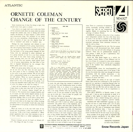COLEMAN, ORNETTE change of the century P-6076A