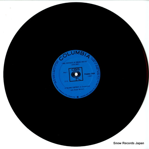 WALTER, BRUNO two portraits of bruno walter PRICELESS-5004
