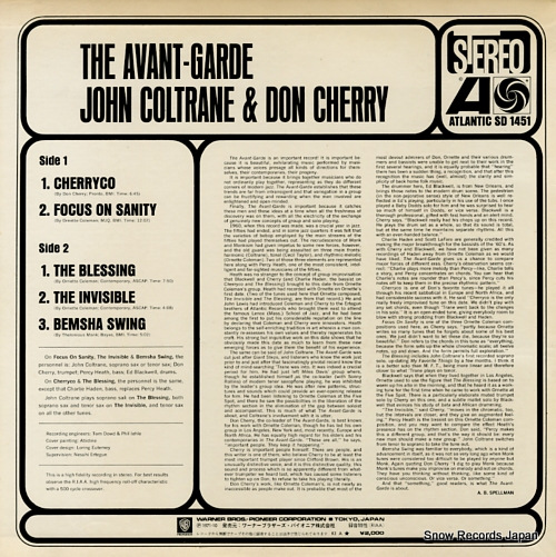 COLTRANE, JOHN, AND DON CHERRY avant-garde P-6013A