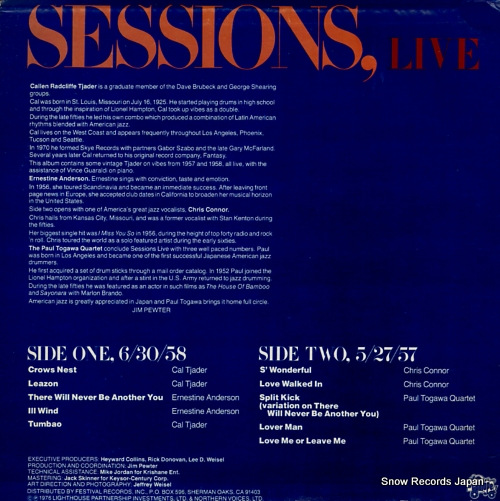 TJADER, CAL sessions, live CAL3002