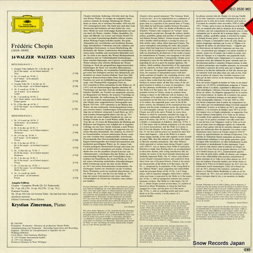 ZIMERMAN, KRYSTIAN chopin; 14 waltzes 2530965