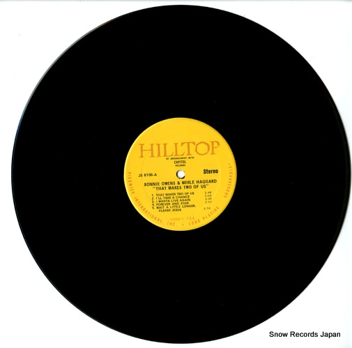 HAGGARD, BONNIE, AND MERLE HAGGARD that makes two of us JS-6106