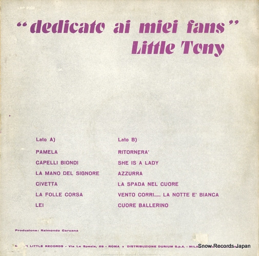 TONY, LITTLE dedicato ai miei fans LRP9009