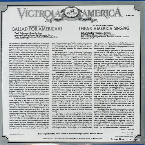ROBESON, PAUL ballad for americans AVM1-1736