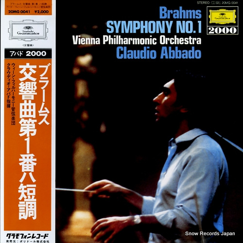 ABBADO, CLAUDIO brahms; symphony no.1 20MG0041