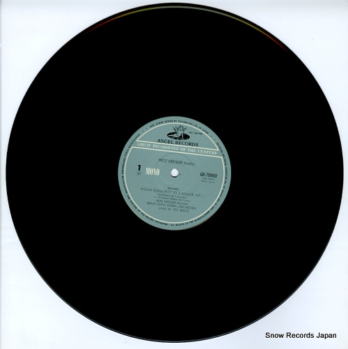 KREISLER, FRITZ brahms; violin concerto in d major GR-70060