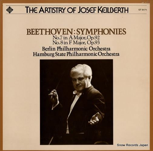 KEILBERTH, JOSEPH beethoven; symphonies no.7 & no.8 GT9171