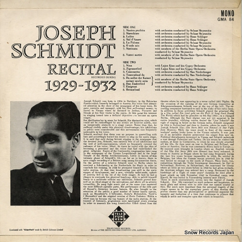 衼աߥå recital 1929-1932 GMA84