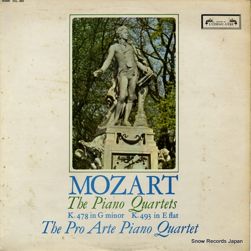 PRO ARTE PIANO QUARTET, THE mozart; the piano quartets k.478 & k.493 SOL285