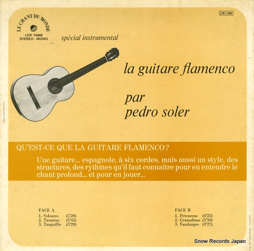 SOLER, PEDRO la guitare flamenco LDX-74489