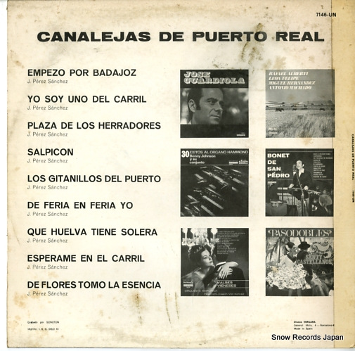 DE PUERTO REAL, CANALEJAS canalejas de puerto real 7.146-UM