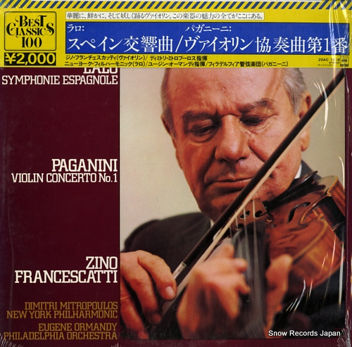 FRANCESCATTI, ZINO lalo; symphonie espagnole 20AC1518