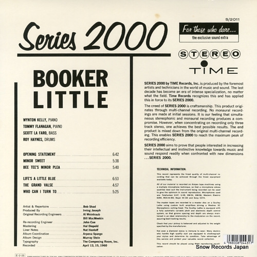 LITTLE, BOOKER booker little 25BLL-3011