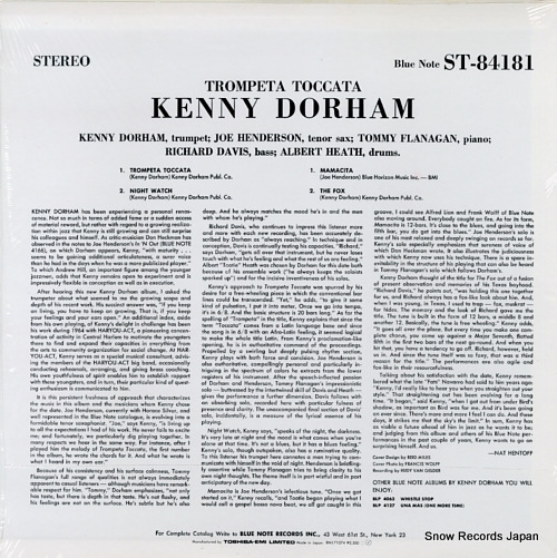DORHAM, KENNY trompeta toccata BNJ71074