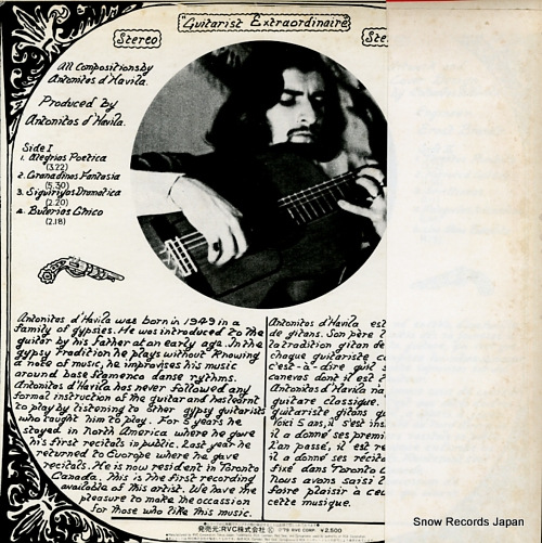 D'HAVILA, ANTONITAS flamenco guitar vol.1 RVP-6350