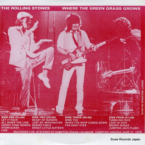 ROLLING STONES, THE where the green grass grows SV-0078
