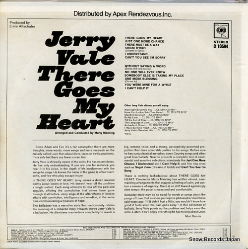 VALE, JERRY there goes my heart C10594