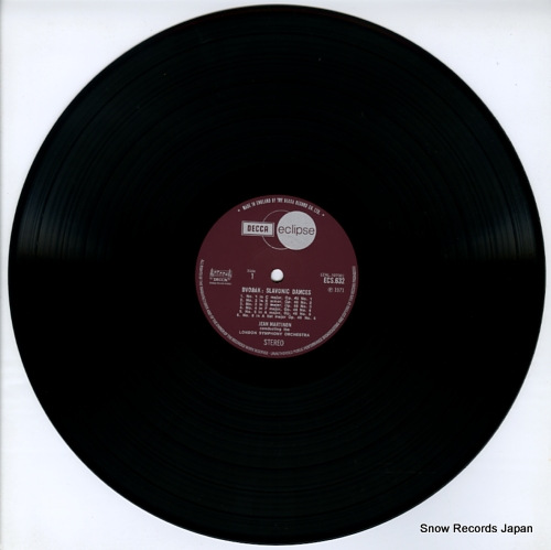 MARTINON, JEAN / ERNEST ANSERMET dvorak; slavonic dances ECS632