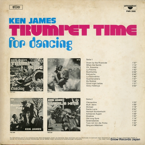 JAMES, KEN trumpet time for dancing PMR3500