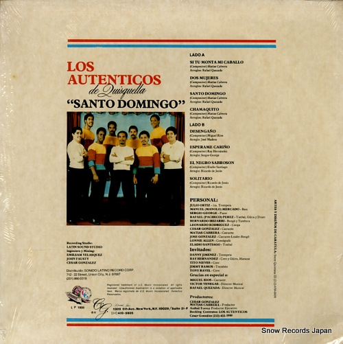LOS AUTENTICOS de quisquella LP1000
