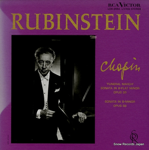 RUBINSTEIN, ARTUR chopin; 